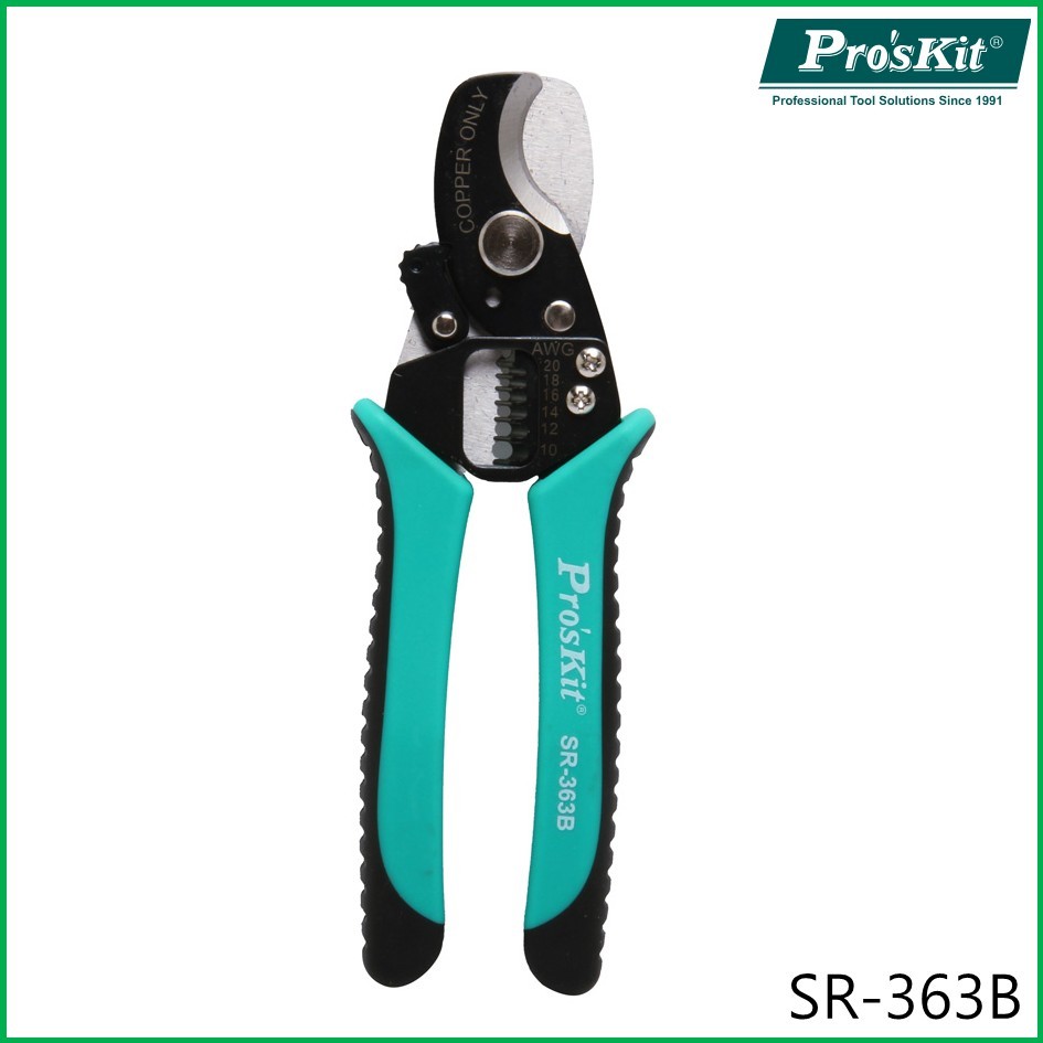 Pro'sKit SR-363A / SR-363B 2 in 1 Round Cable Cutter & Stripper ...