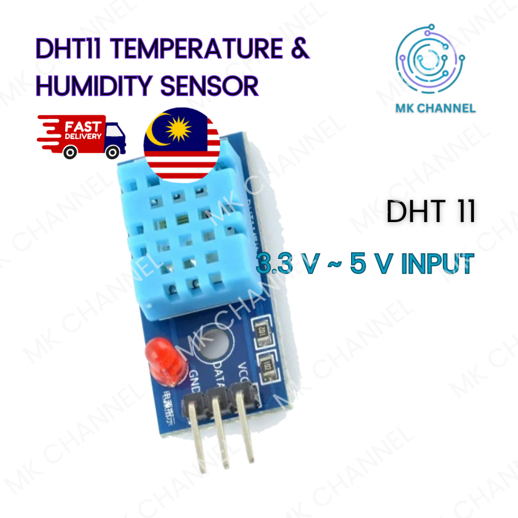 DHT11 Temperature and Relative Humidity Sensor Module for arduino Diy ...