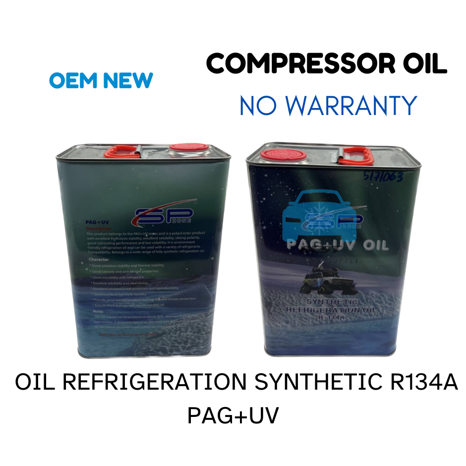 Aircond Compressor Oil Refrigeration Synthetic R134a SP ZONE '' PAG+UV ...