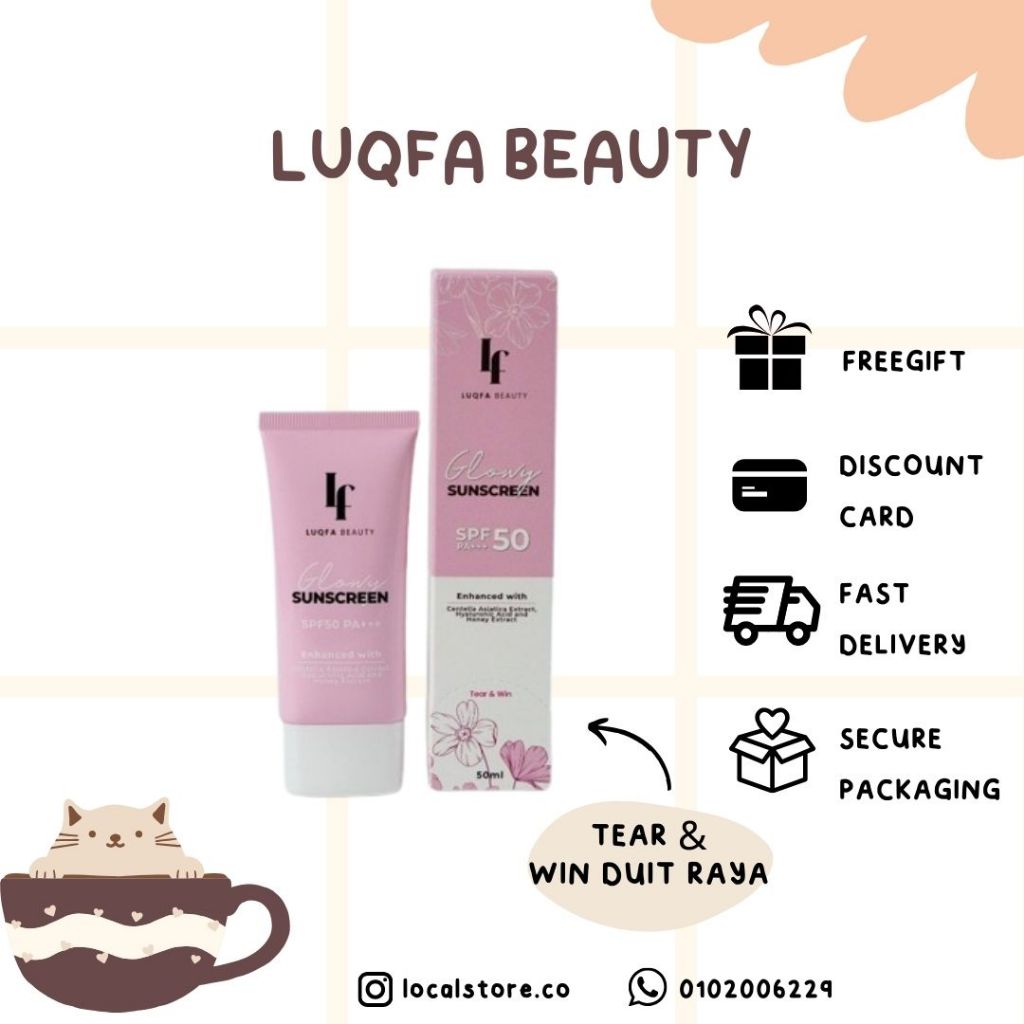 [TEAR & WIN DUIT RAYA] LUQFA Beauty Glowy Sunscreen SPF50++ Edisi Raya ...