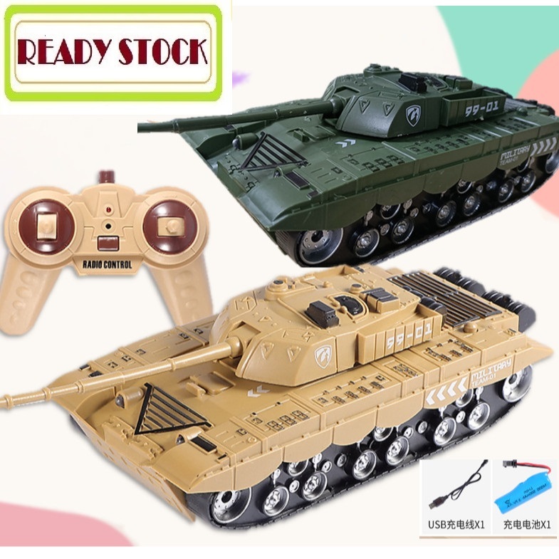 1:32 RC Simulation Remote Battle Tank Military Control Car Light ...