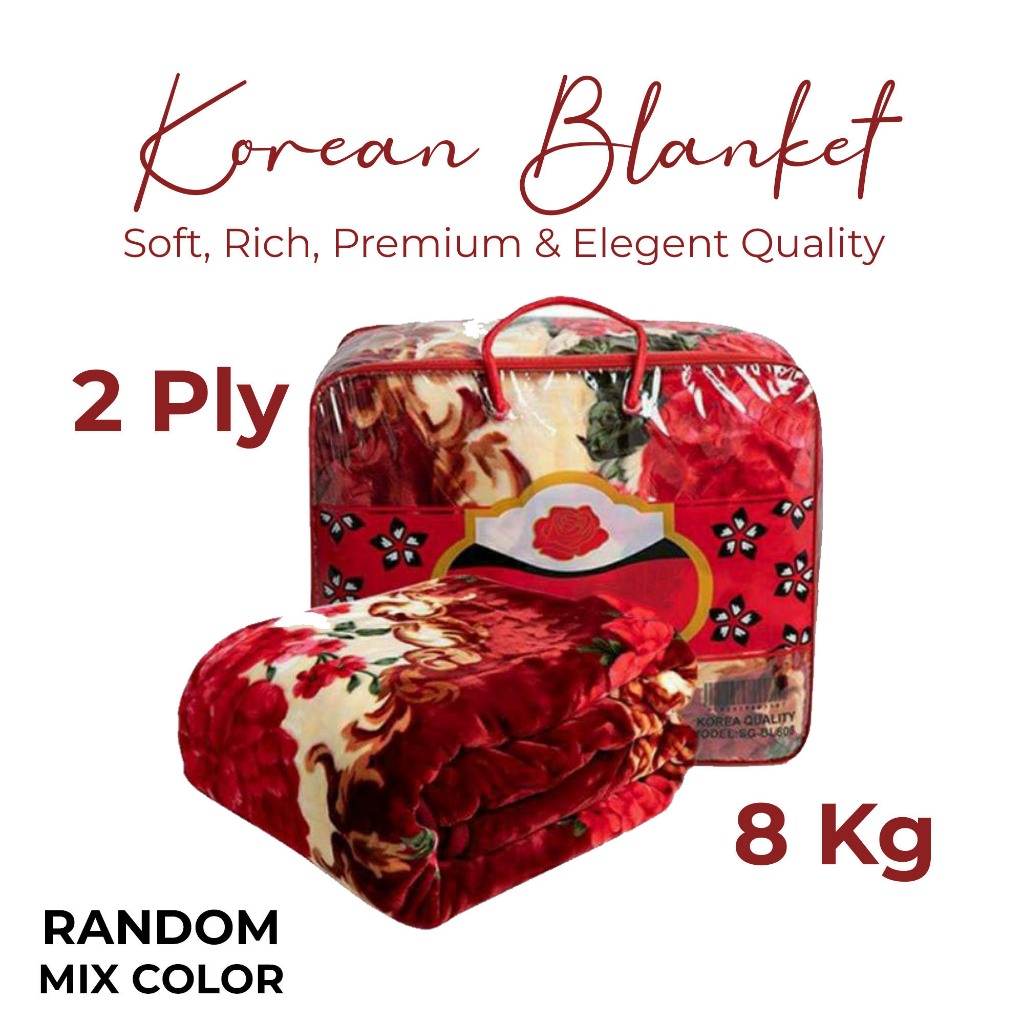 Korean Ply Blanket 5KG, 7KG, 8KG, Super Soft