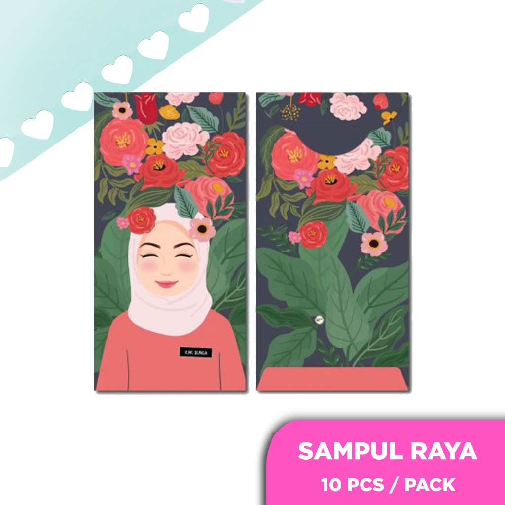 Sampul Duit Raya 2025 Kak Bunga (10pcs / pkt) - 10 keping Angpao Hari ...