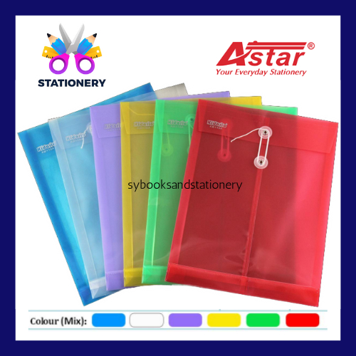 ASTAR / KIDARIO A4 Envelope File / String Folder /Rope Bag / A4 Size ...