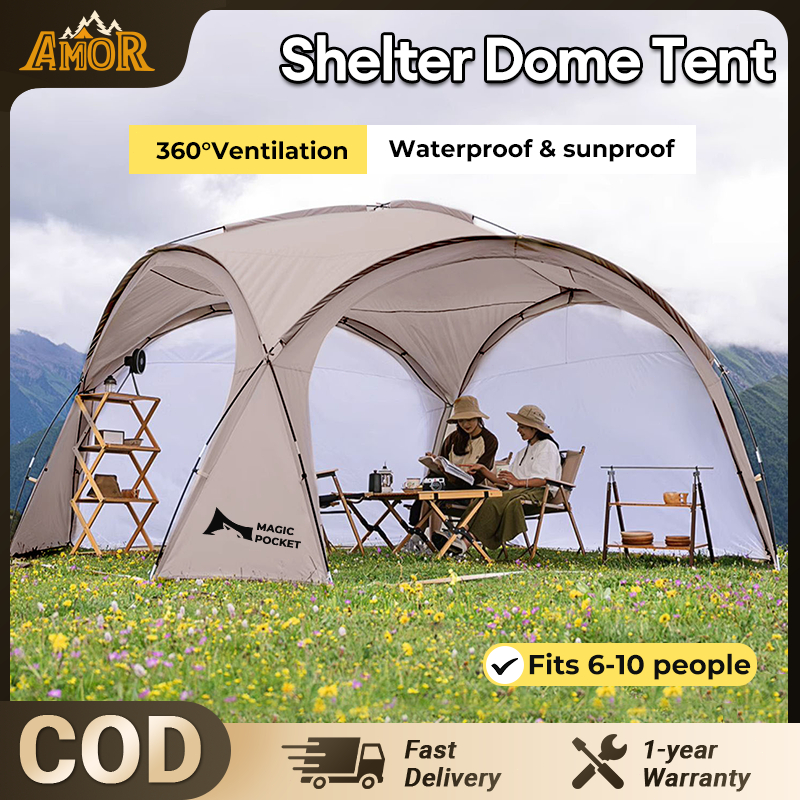 Portable Camping Outdoor Dome Shelter Dome Tent With Door Cloth ...