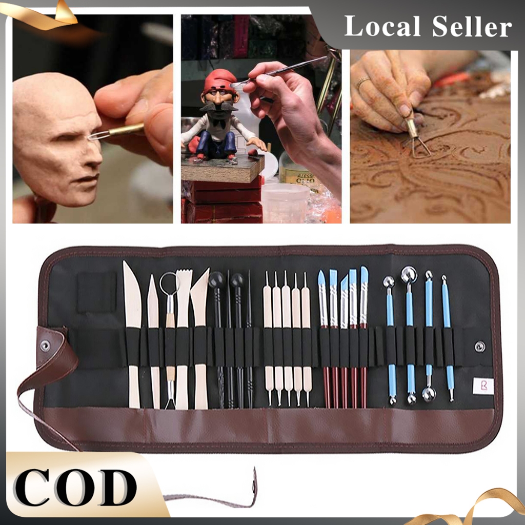 24Pcs Clay Tools Set DIY Ceramic Clay Modeling Carving Tools For ...
