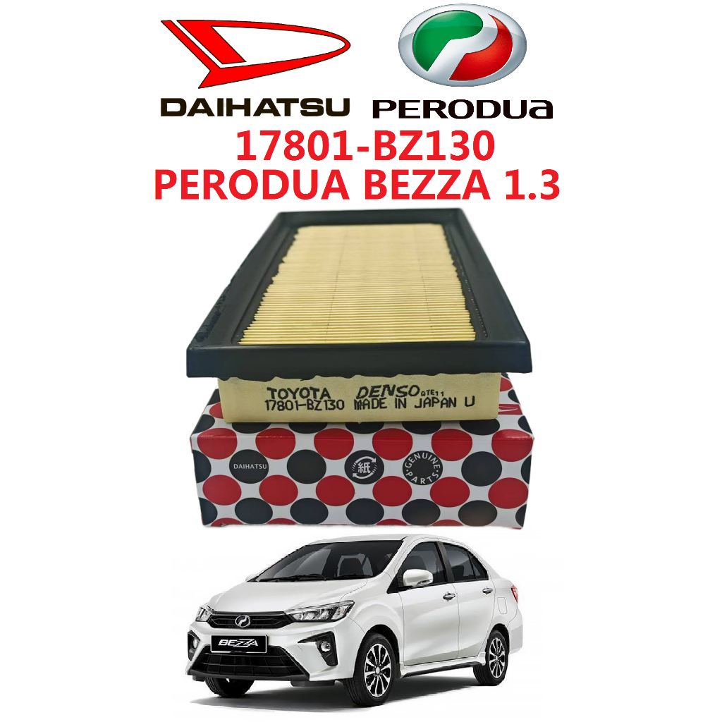 PENAPIS UDARA ENJIN ENGINE AIR FILTER PERODUA BEZZA 1.3 (17801-BZ130 ...