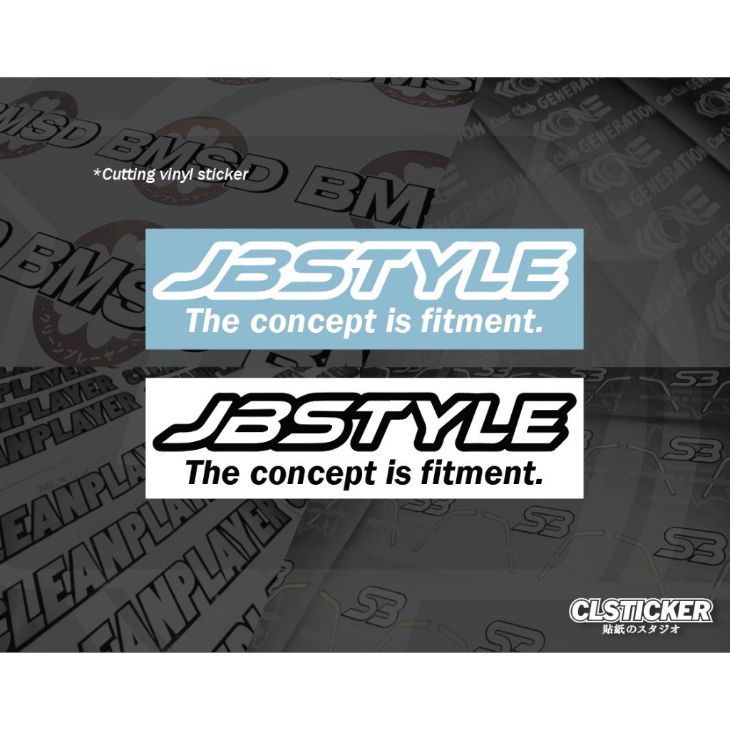 JBSTYLE Logo Vinyl Cutting Sticker | Shopee Malaysia
