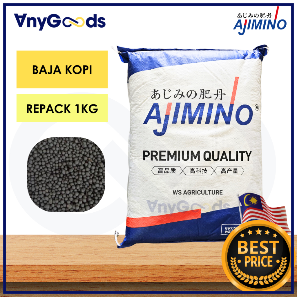 [1KG] AnyGoods X Ajimino Japan Premium Organic Fertilizer Humic Fulvic ...