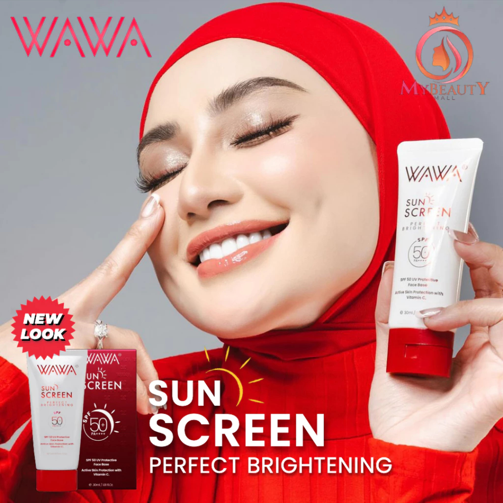 NEW ORIGINAL HQ WAWA Sunscreen 30mI Spf50+ & PA++++ Perfect Brightening ...