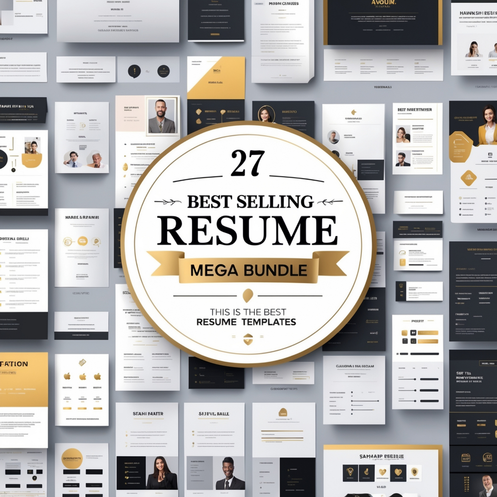27 Best Selling Resume Mega Bundle Templates - Docs, PSD file - 100% ...