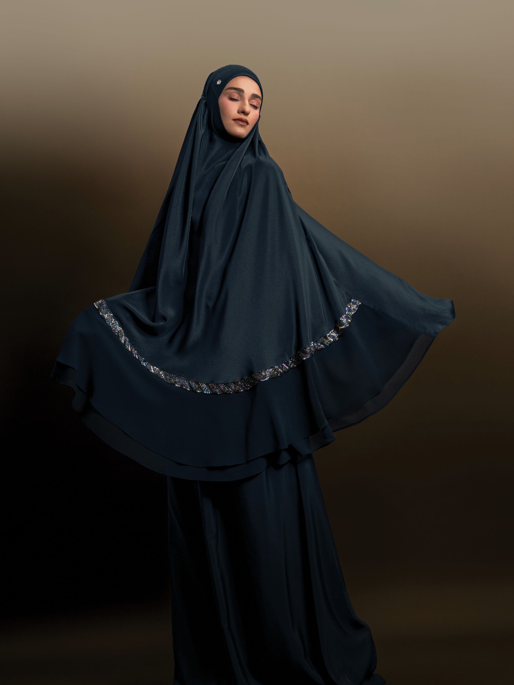 Telekung ARJANA Royanne in Midnight Blue | Shopee Malaysia