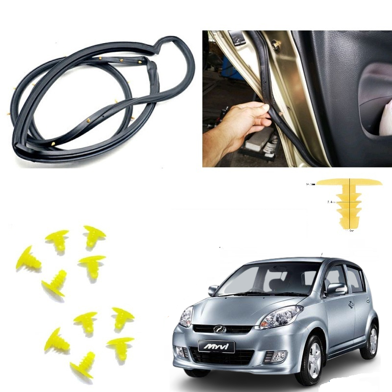 10Pcs Car Door Window Rubber Pin Perodua Myvi Old Kereta Pintu Getah ...