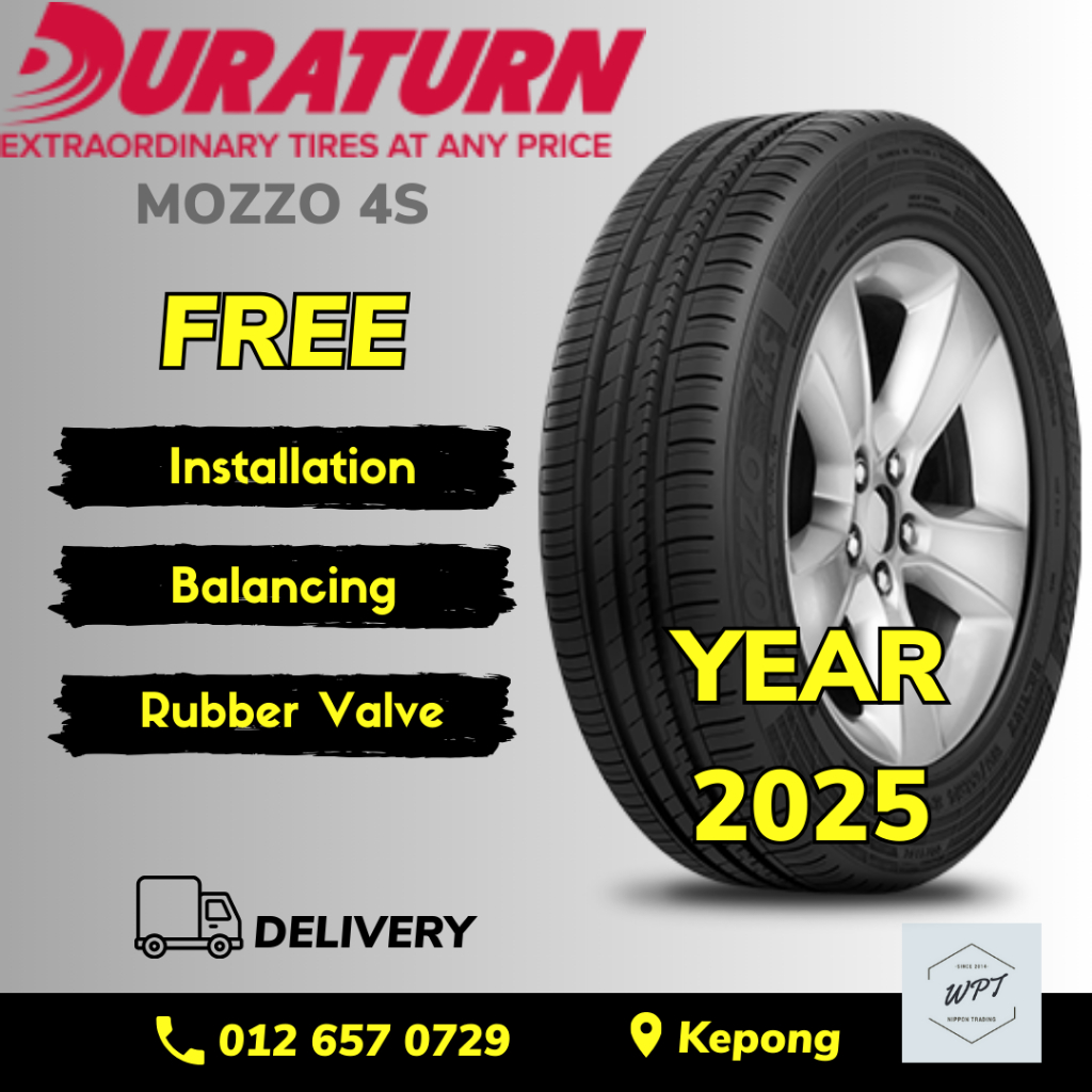 Duraturn Mozzo Eco D3 4s 4s+ Tyre Tayar WPT NIPPON 175/65R14 195/55R15 ...