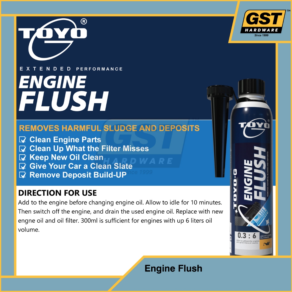 TOYO-G Engine Flush 300ml Engine Flush Engine Efficiency Engine Oil ...