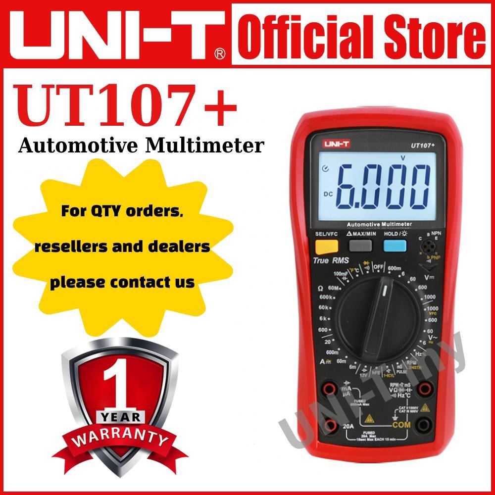 UNI-T UT107+ Automotive Multimeter | Shopee Malaysia