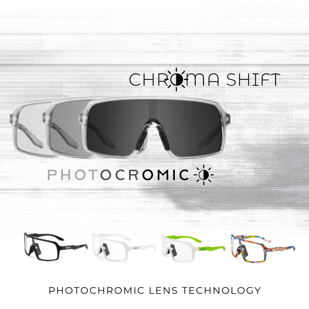 CHROMA SHIFT PHOTOCHROMIC Cycling Sunglasses Goggles | Sport Eyewear ...