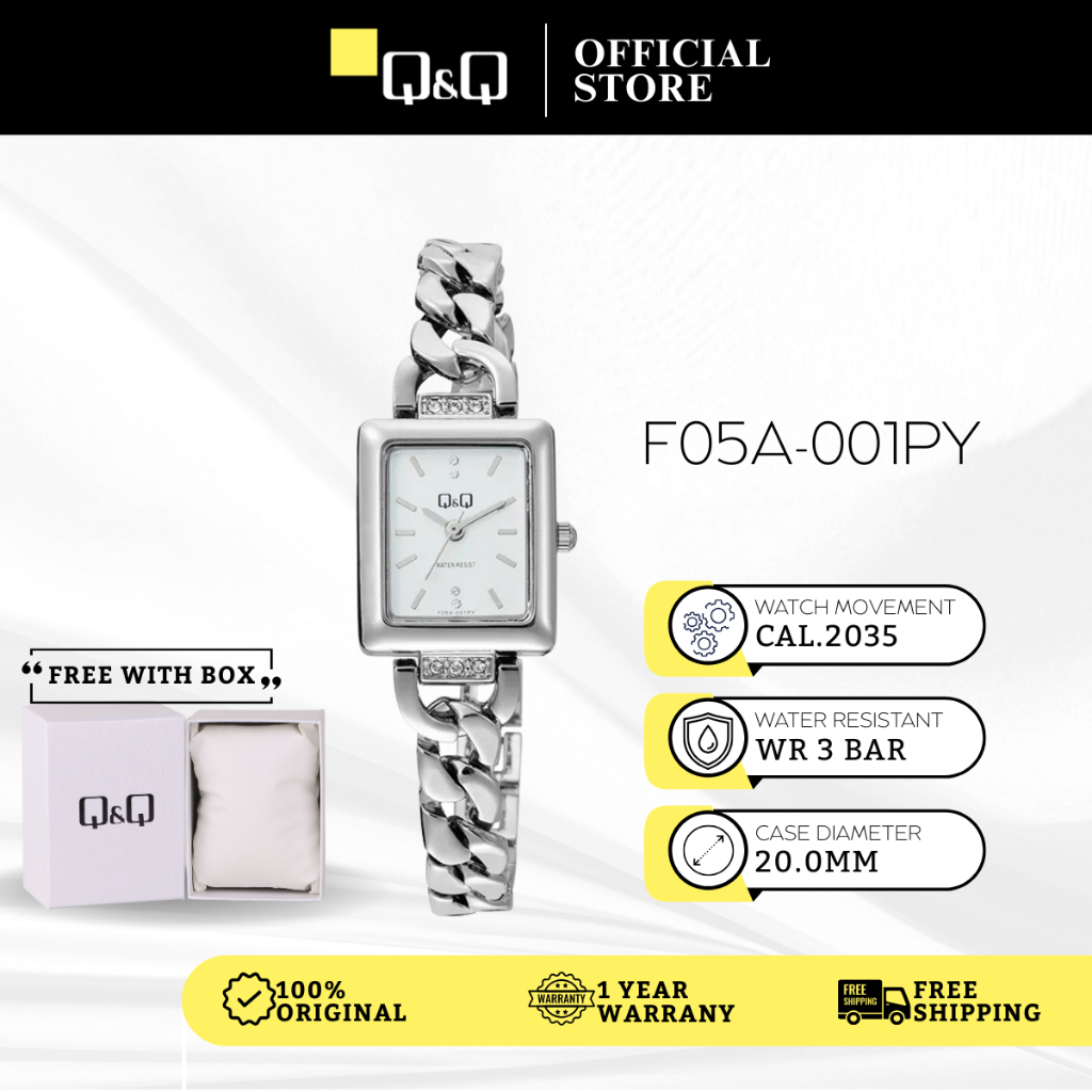 Q&Q Japan by Citizen Jam Tangan Wanita Ladies Stainless Steel Quartz ...