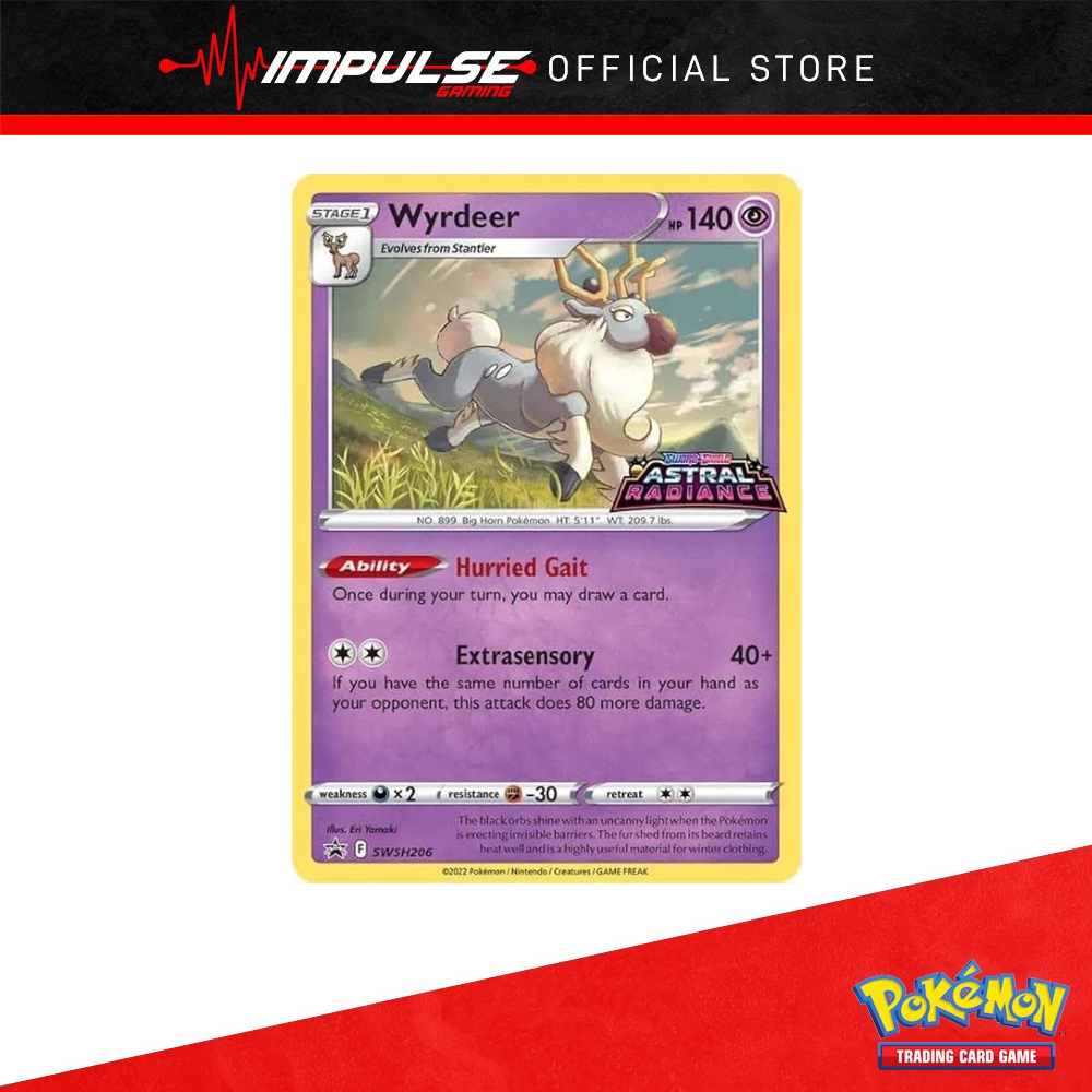wyrdeer pokemon card Wyrdeer V Full Art Astral Radiance 180/189, NM Pokemon Card