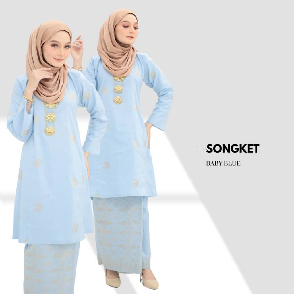 Baju Kurung Pahang Songket Tenun Bunga, Baju Kurung Moden, Baju Kurung cotton, Baju Raya 2025 Viral