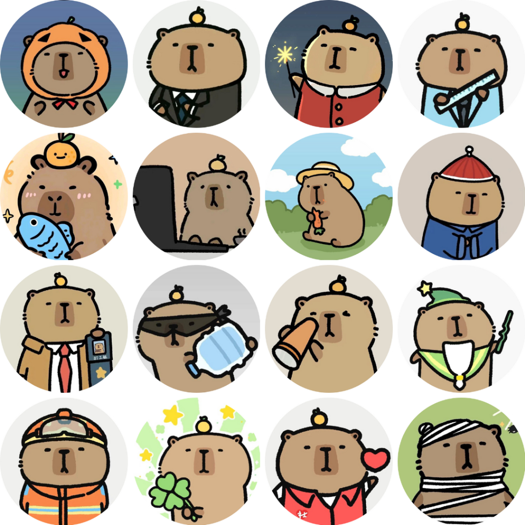 Capybara Part 2 Button Badge 58mm | Shopee Malaysia