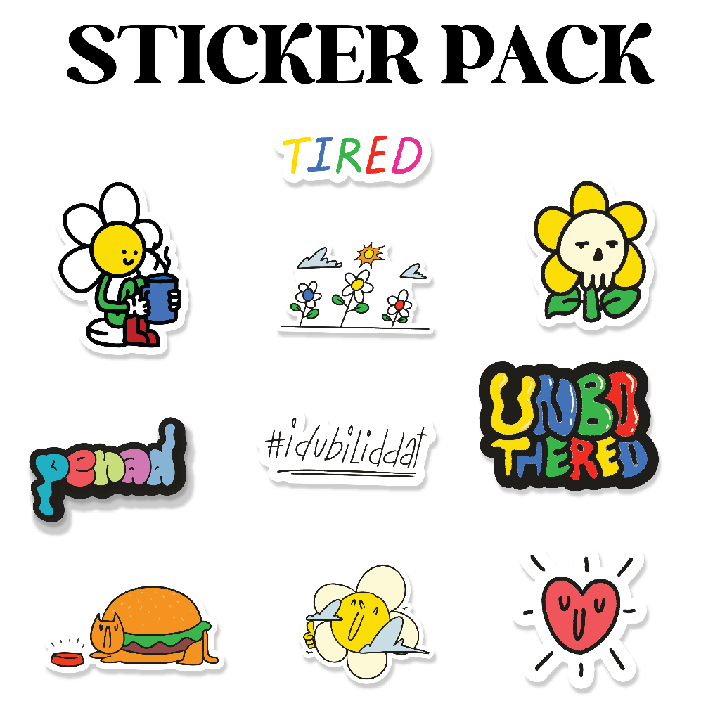 MINDLESS #1 | Sticker Pack Die Cut 10pcs | Shopee Malaysia