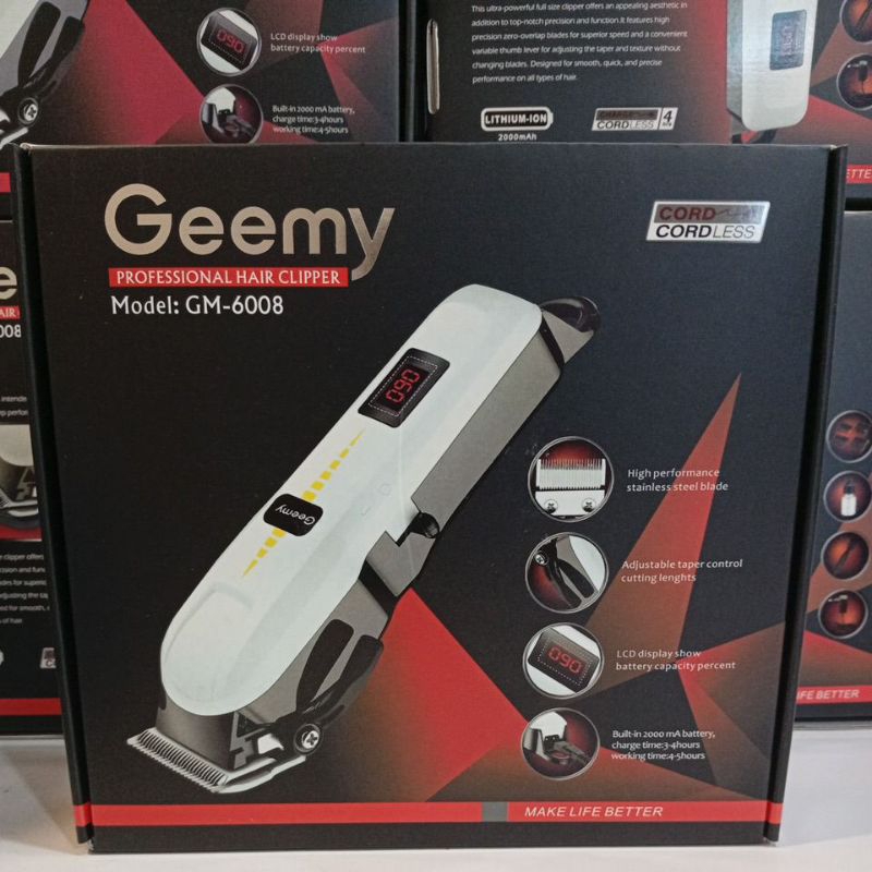 GEEMY 6008- PROFESSIONAL HAIR TRIMMER. | Shopee Malaysia