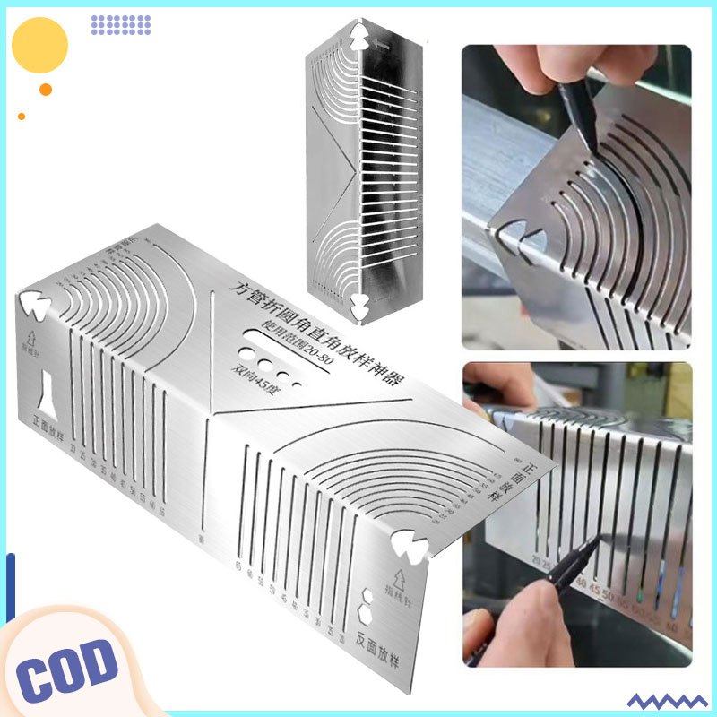 Stainless Steel Multifunction Four-sided Ruler Square Tube Folding ...