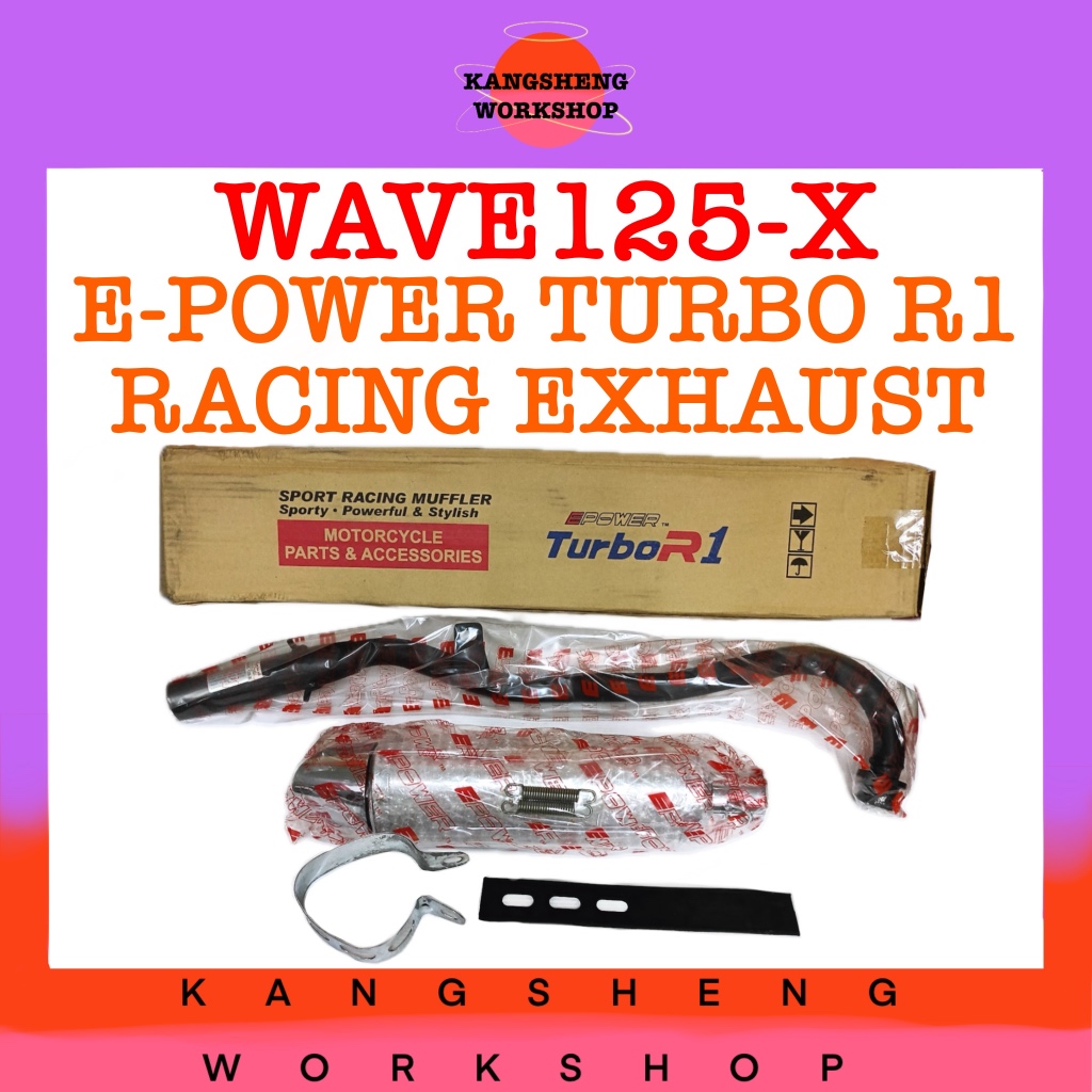 HONDA WAVE125-X E POWER TURBO R1 RACING EXHAUST (WAVE 125 X/WAVE125X ...