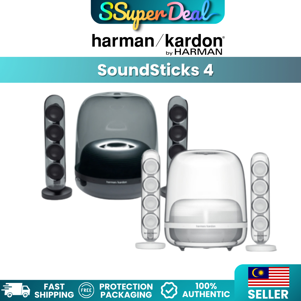 (MY Original) Harman Kardon SoundSticks 4 Iconic Wireless Bluetooth ...