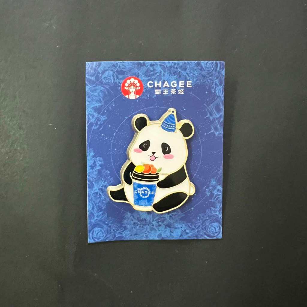 Chagee Big Panda Enamel Pins | 霸王茶姬 大熊猫徽章 | Shopee Malaysia