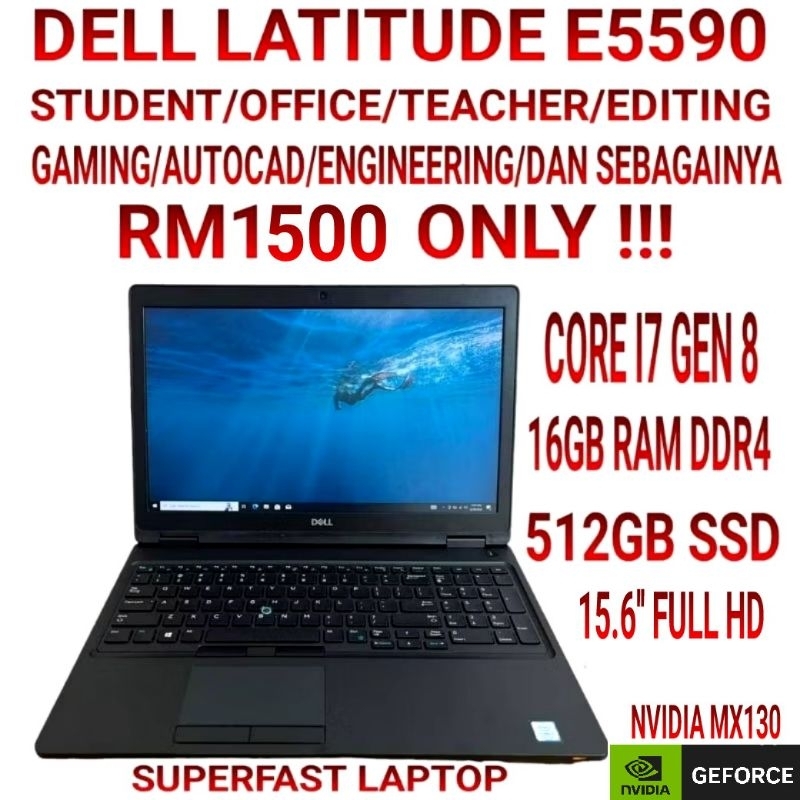 LAPTOP SUPERLAJU, GAMING ,DELL LATITUDE 5590 I7 GEN 8,16GB LAPTOP SUPERLAJU, GAMING ,DELL LATITUDE 5590 I7 GEN 8,16GB