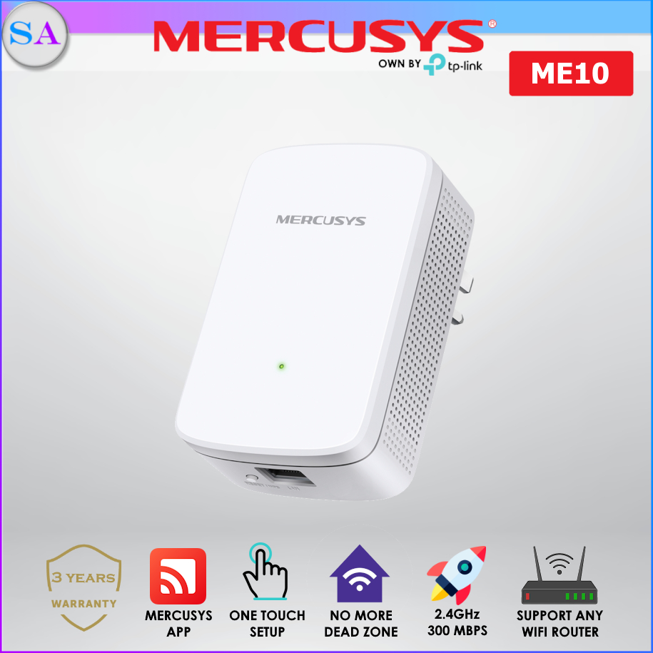 Mercusys ME10 300 Mbps WiFi Range Extender / Repeater / Wireless Access ...