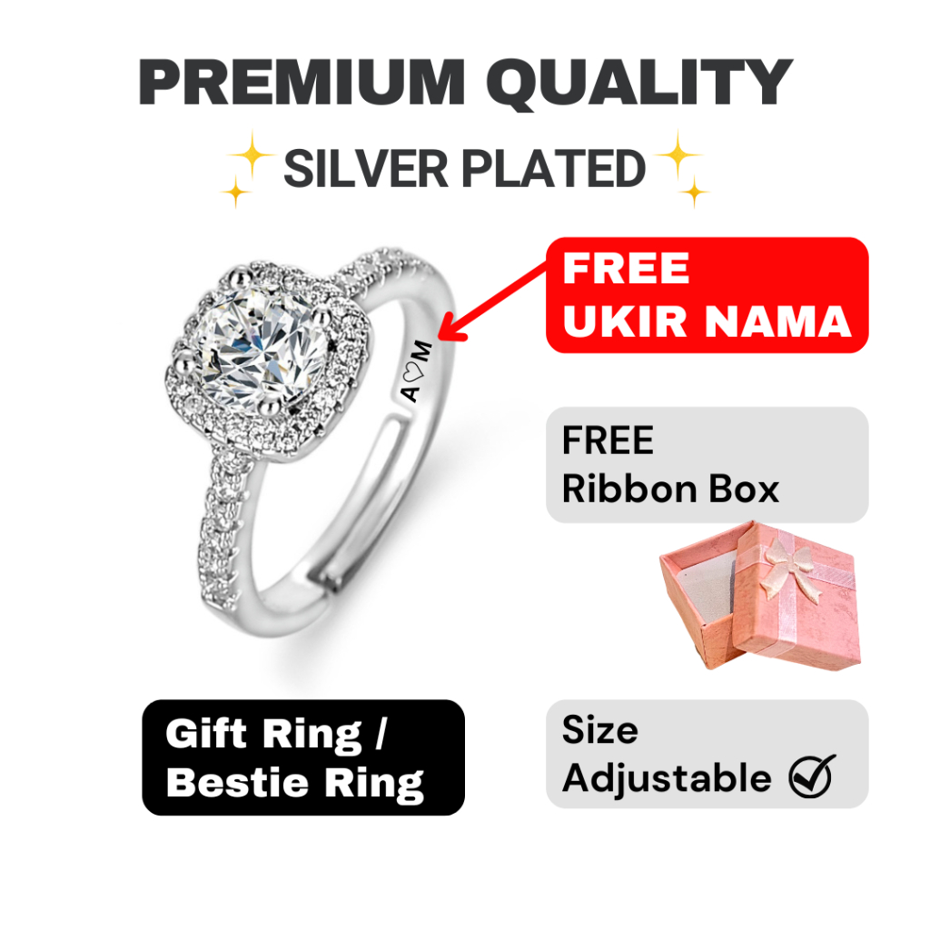 ORLA JEWEL MY (Princess Ring) silver ring for woman cincin