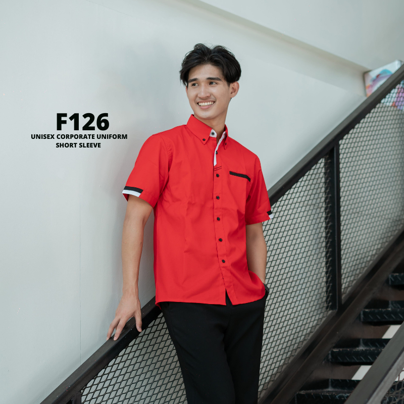 OrenSport Unisex Corporate Uniform Short Sleeve F1 Uniform F126 Office ...