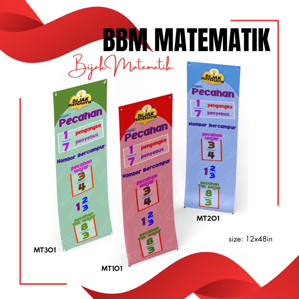 Bunting Matematik - Bahan Bantu Mengajar / BBM / ABM / Mathematics ...