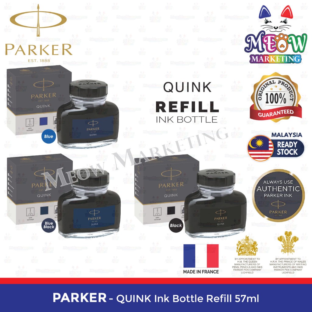 Parker Quink Ink Bottle / Fountain Pen Ink Bottle - 57ml | Shopee Malaysia