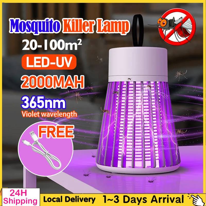New Wireless Mosquito Trap Killer LED Light Nyamuk Serangga Killer ...