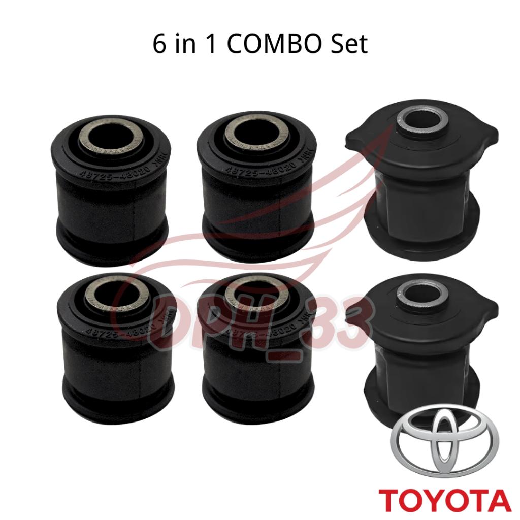 [6 IN 1 COMBO SET] OEM Rear Knuckle Bush / Arm Bush for Toyota Camry ...