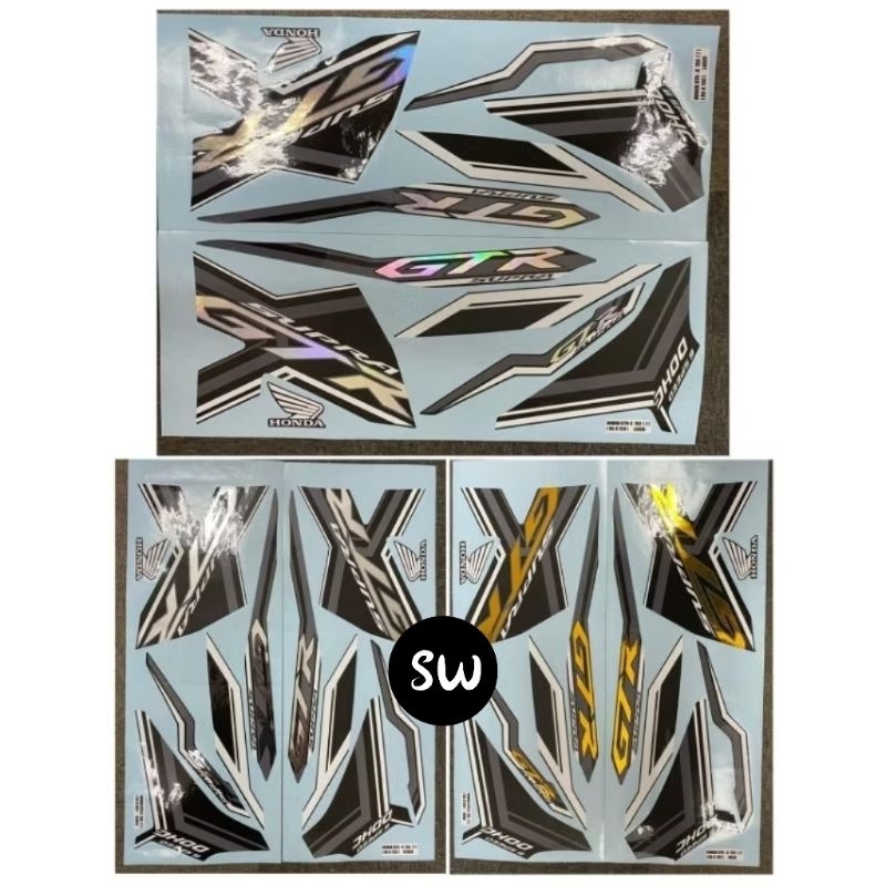 honda rsx 150 rsx 150 gtr x edition custom chrome ( 7 ) stripe body ...