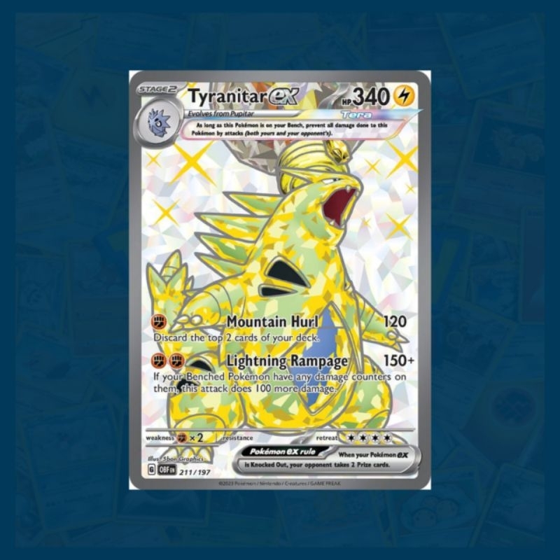 Tyranitar ex - 211/197 - Pokémon TCG: SV03 Obsidian Flames Ultra Rare