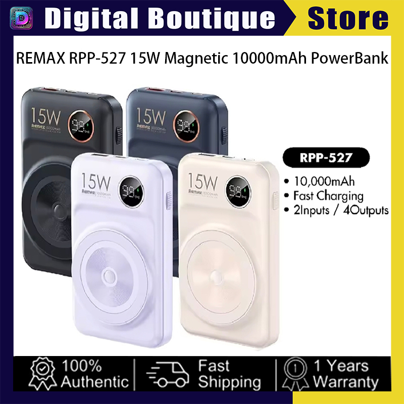 Remax RPP-527 10000mAh QC 22.5W + IPh 20W Magnetic Wireless 15W Retro ...