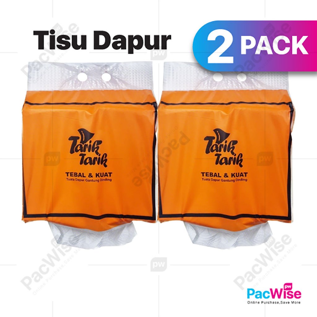 [ 2 Pack ] Tisu Dapur Tuala Gantung - 400s / pack -Kitchen Tissue Towel ...