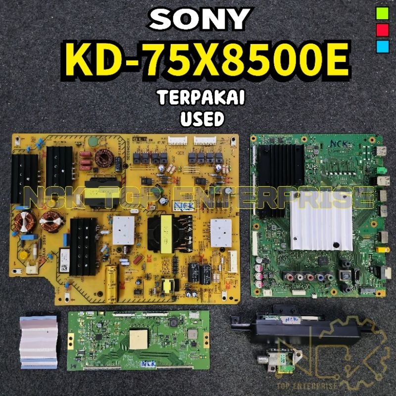 SONY KD-75X8500E POWER BOARD / MAINBOARD / WiFi + IR RECEIVER / TUNER ...