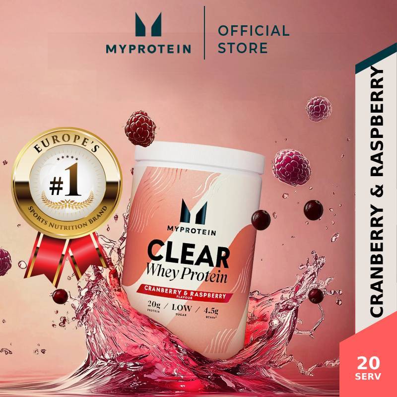 MYPROTEIN Cranberry & Raspberry Clear Whey Protein Powder 20 Servings ...