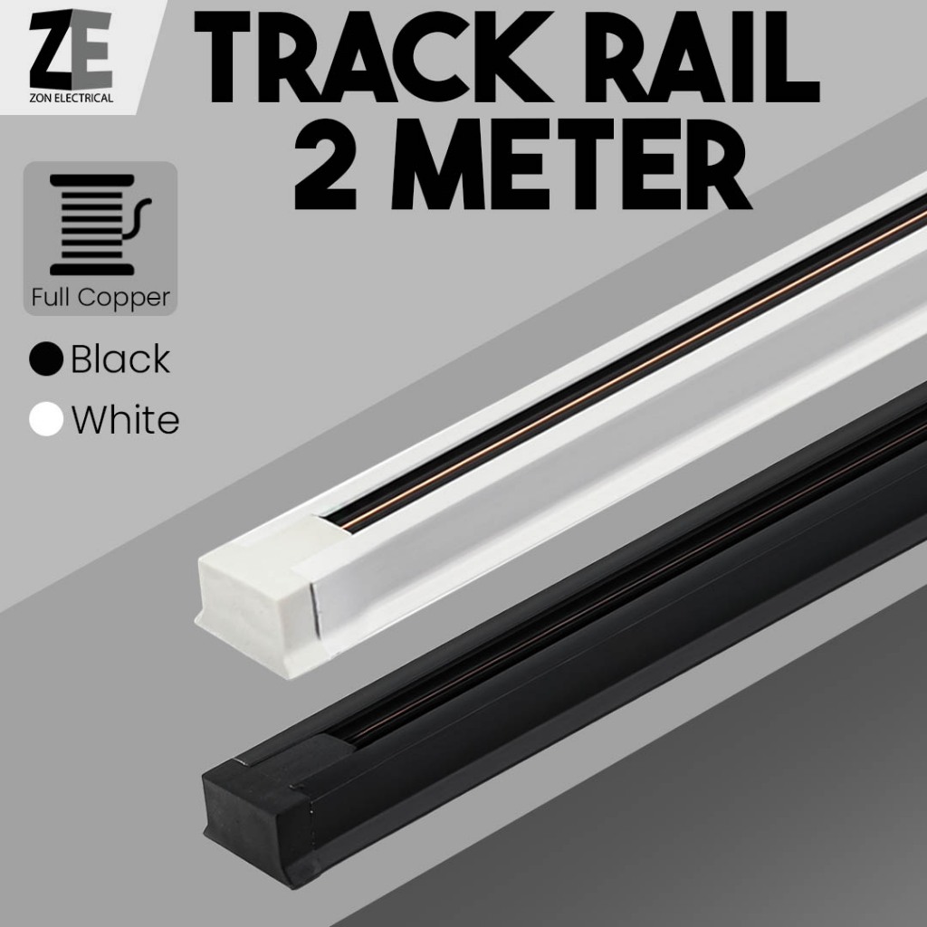 2 Meter Track Rail Lampu LED Track Tracklight Track Rail Spotlight ...