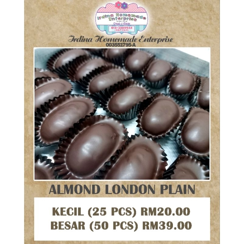 (Homemade) Kuih Raya/Biskut Almond London/Almond london cookies ...