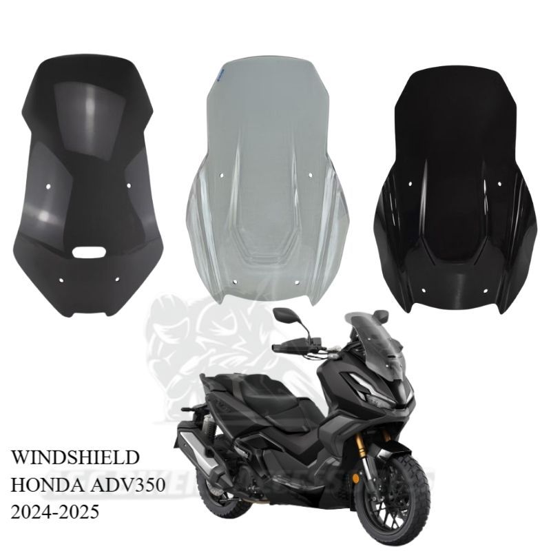 HONDA ADV 350 Motorcycle EMS Windshield PG Visor Smoke/Dark smoke ...
