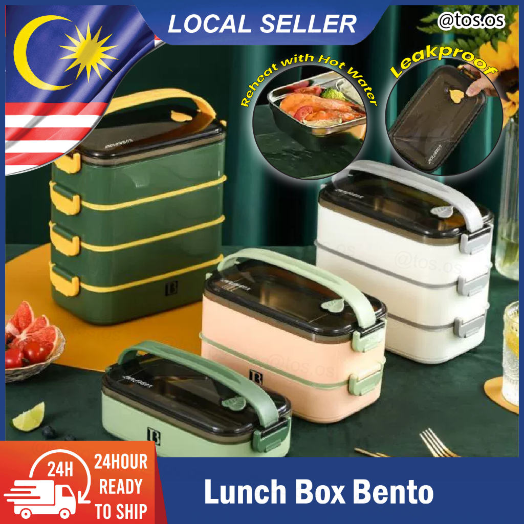 Stainless Steel Lunch Box Bento Food Container Food Carrier Thermal ...