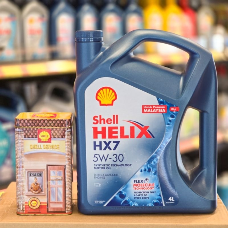 Shell Helix HX7 5W-30 4L (SIRIM Certified) + FREE Gift | Shopee Malaysia